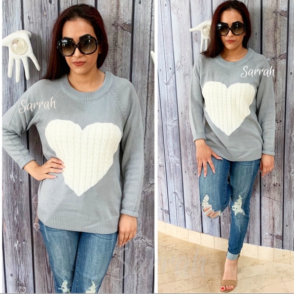 Last 1 M 🌟New Cozy LOVE Knit Heart Sweater - Picture 4 of 8